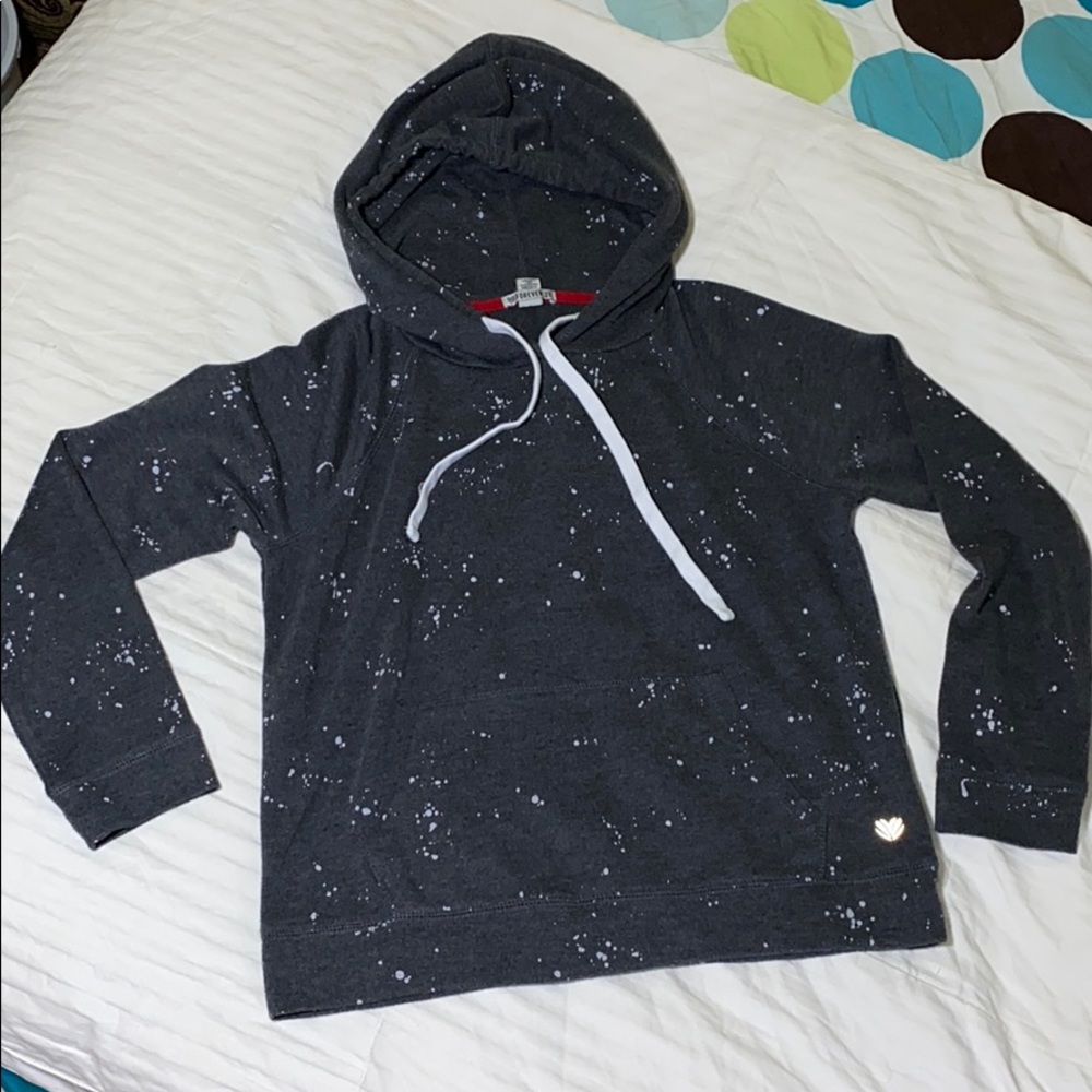 Forever 21 Paint Splatter Pocket Hoodie Medium